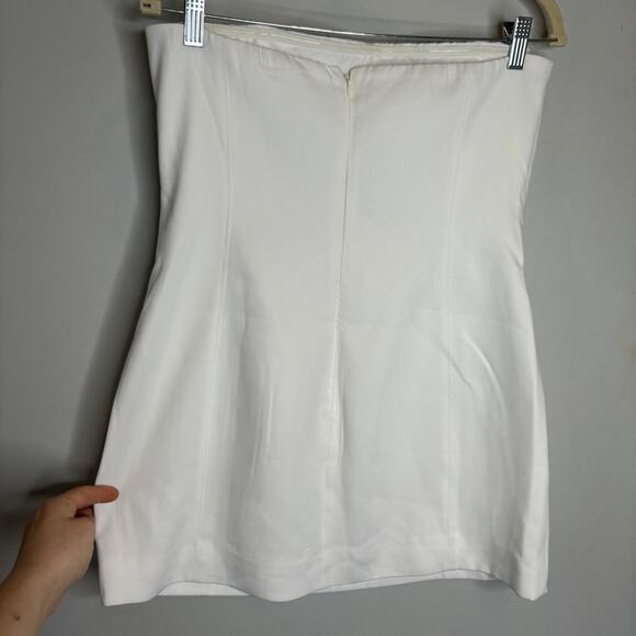 Meshki Maci Crepe White Strapless Mini Dress - Picture 6 of 8